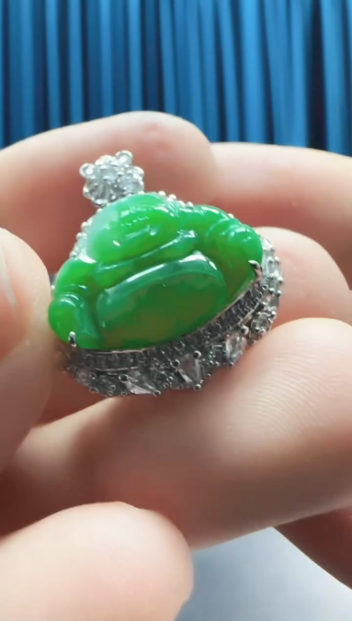 【闪购商品】翡翠颈饰18K金镶嵌不退不换 无鉴赏期