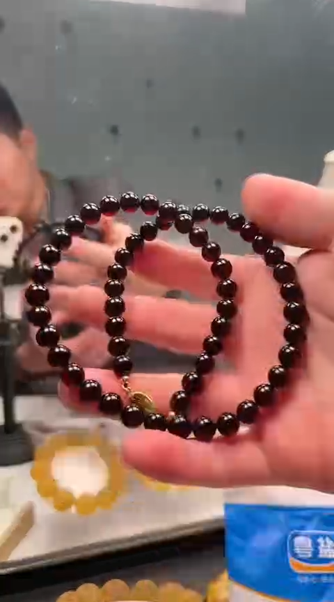 【闪购商品】琥珀项链未镶嵌的妈妈链卡8