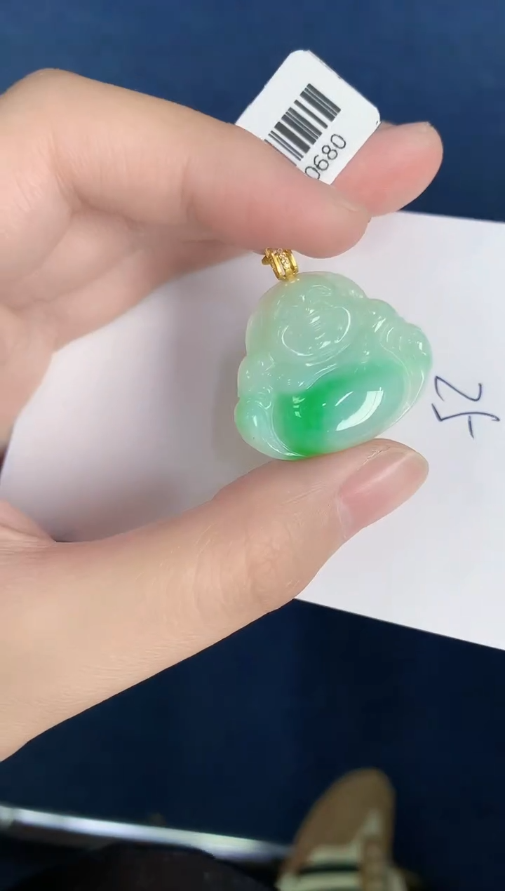 【闪购商品】翡翠颈饰18K金镶嵌000000000