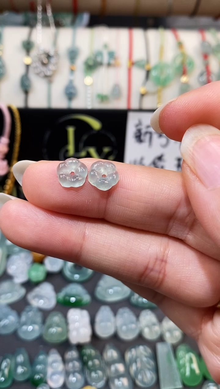 翡翠散珠小小花裸石