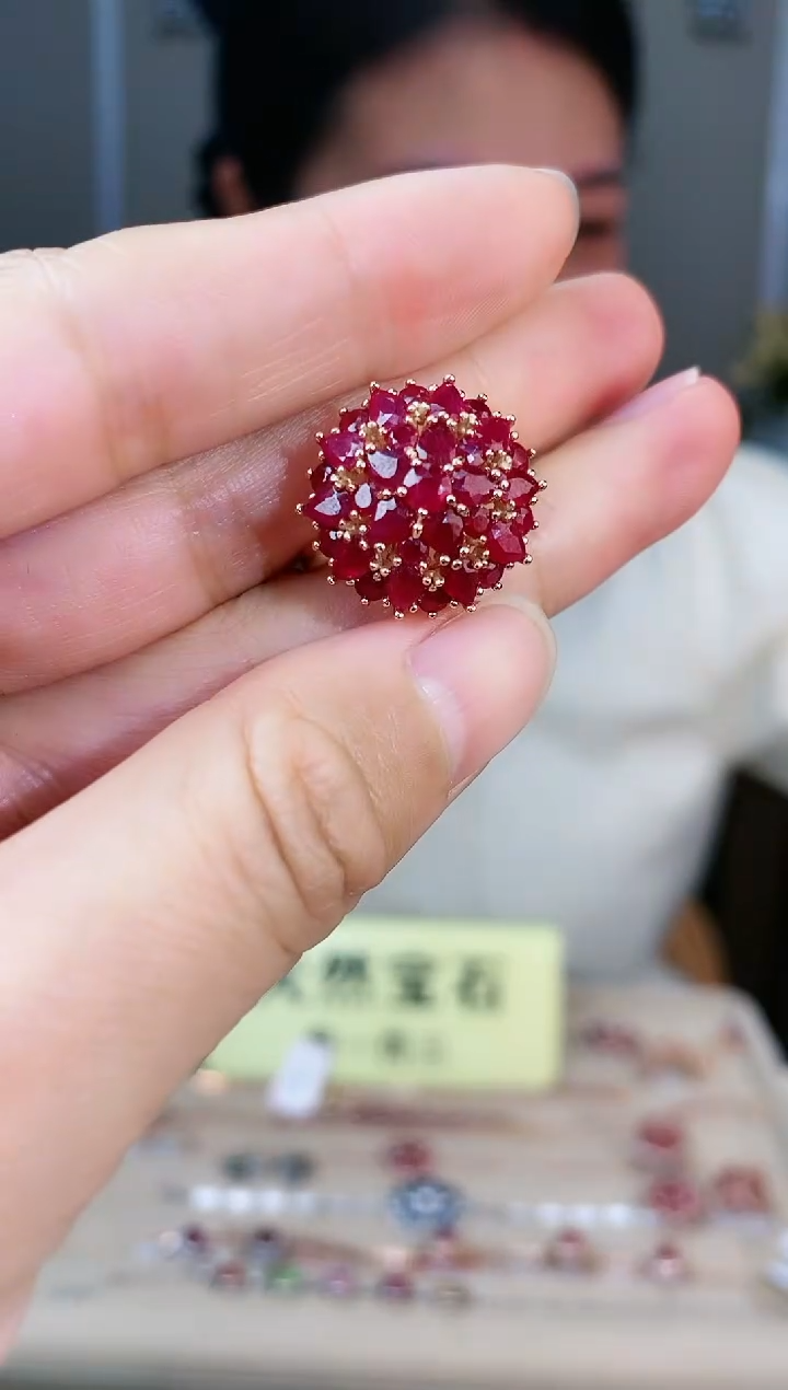 【闪购商品】红宝石手饰银S925镶嵌手饰
