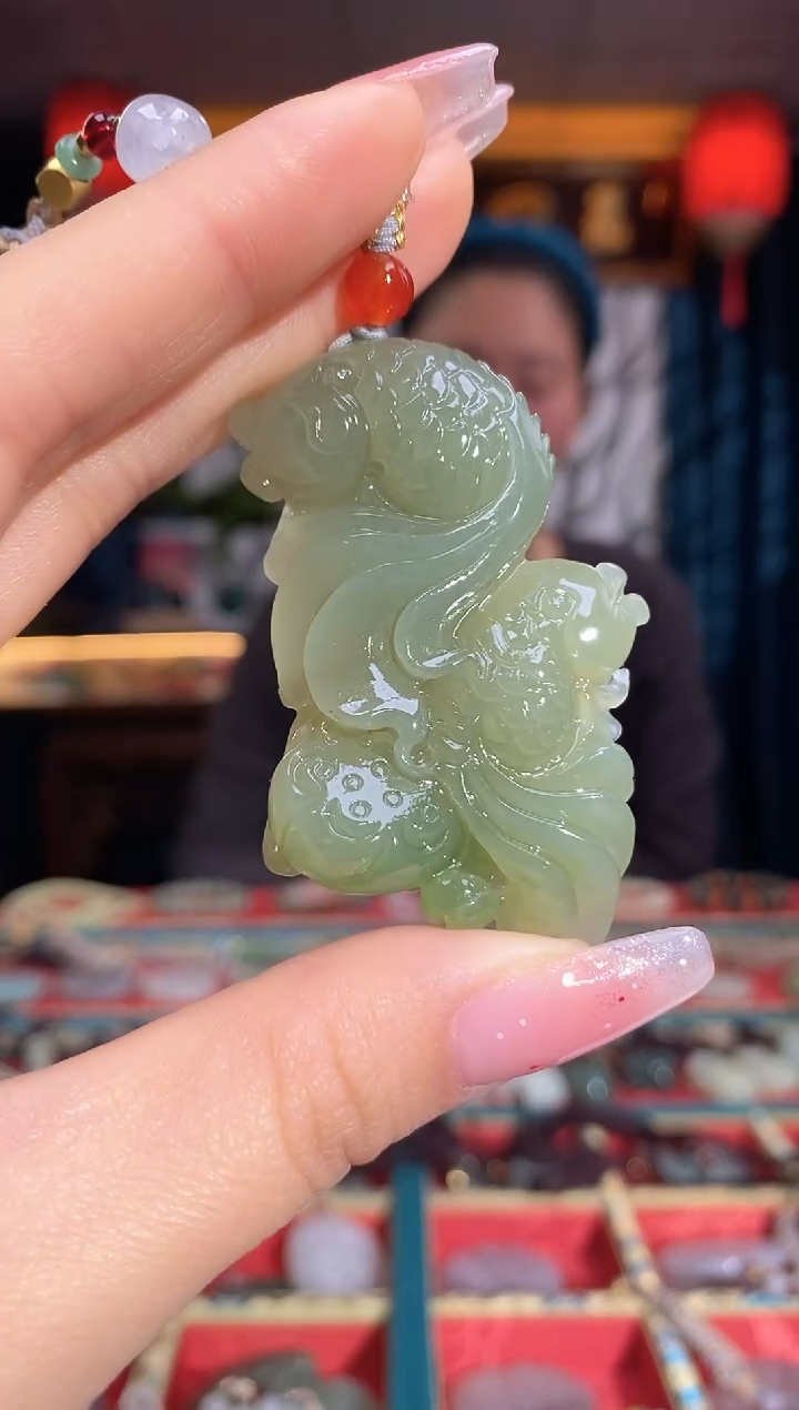 【闪购商品】和田玉颈饰未镶嵌锦鲤