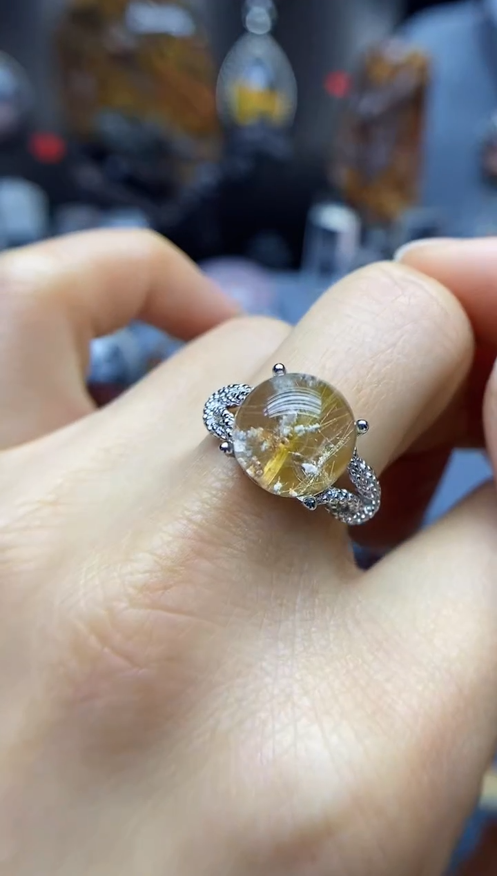 【闪购商品】水晶戒指银S925镶嵌水晶