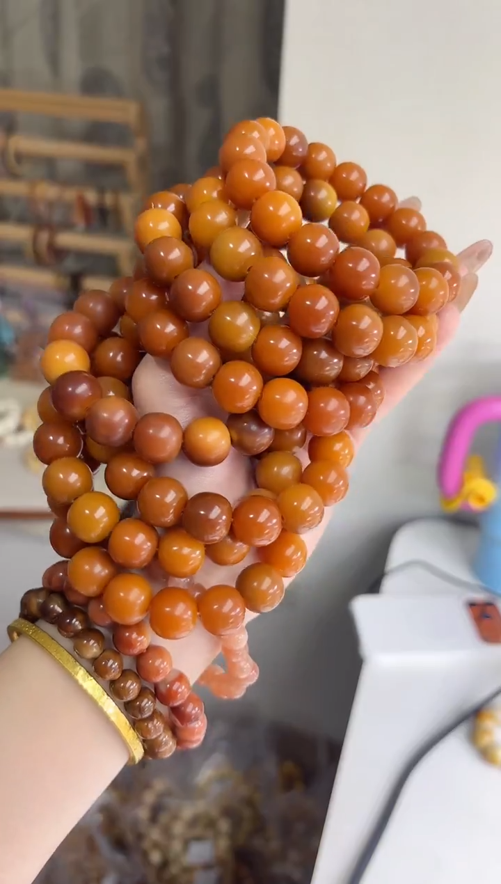 手串菩提根/象牙果沐l25爱马仕橘干磨苹果13*14mm手串
