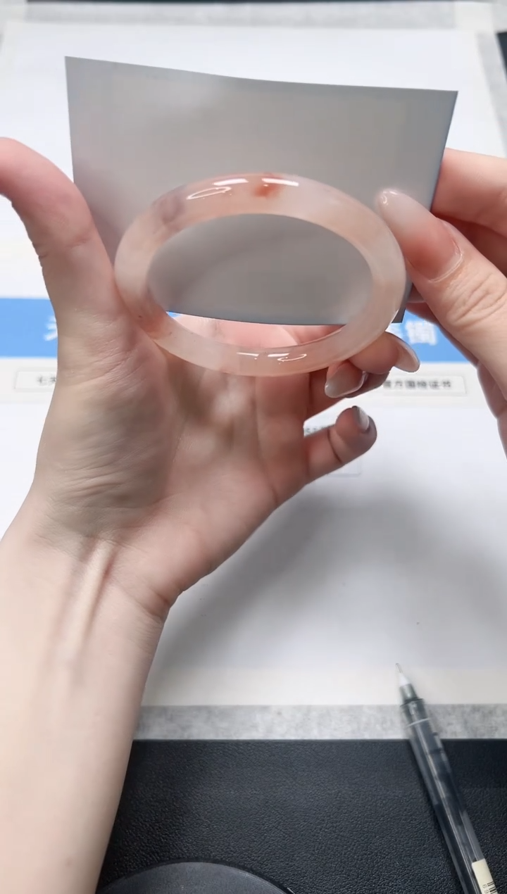 【闪购商品】石英质玉手镯未镶嵌32/桃花56