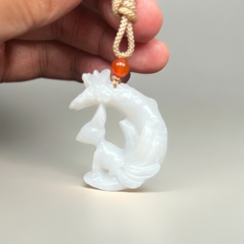 保真和田小玉狐狸时尚吊坠百搭精雕多样性拍一发一手工精致气质