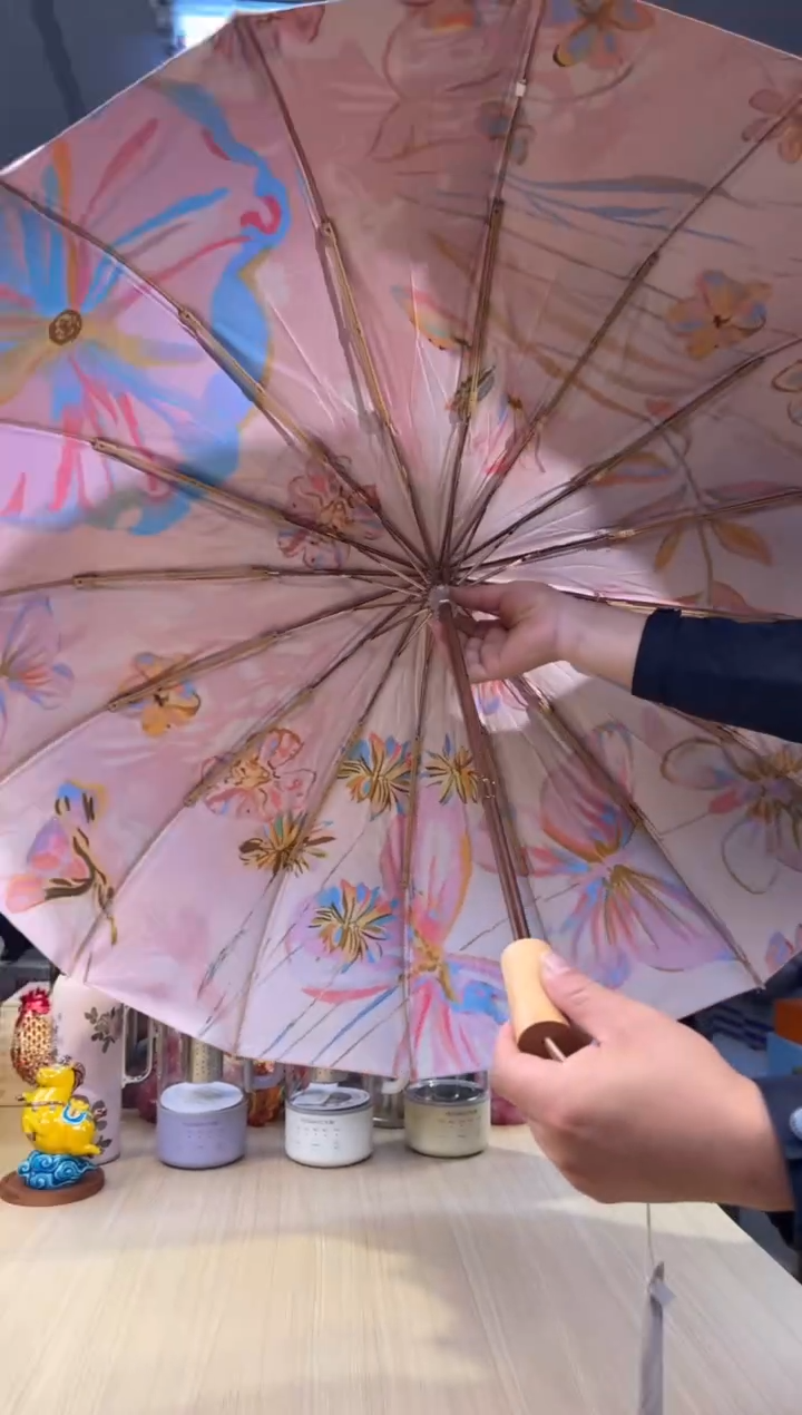 222乐芙兰粉色伞