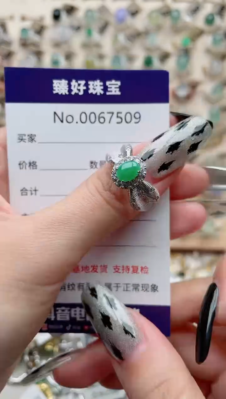 【闪购商品】翡翠戒指银S925镶嵌..........