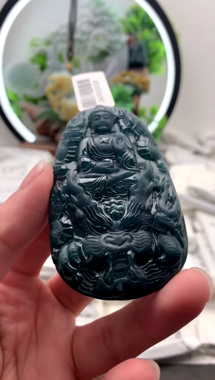 【闪购商品】翡翠颈饰未镶嵌阿弥陀佛