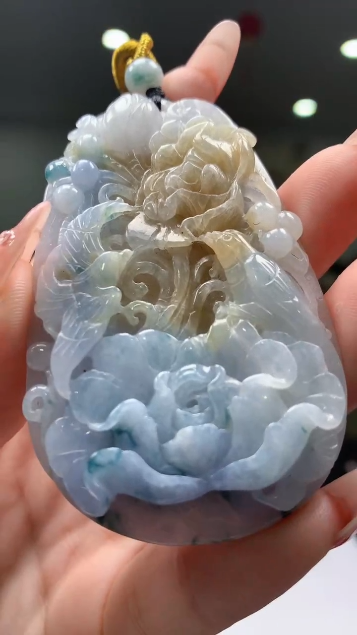 【闪购商品】定制翡翠未镶嵌1061ry-毛货挂件17