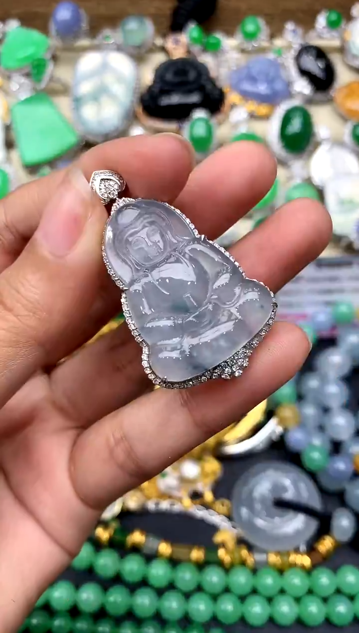【闪购商品】翡翠颈饰18K金镶嵌171-中国好珍宝