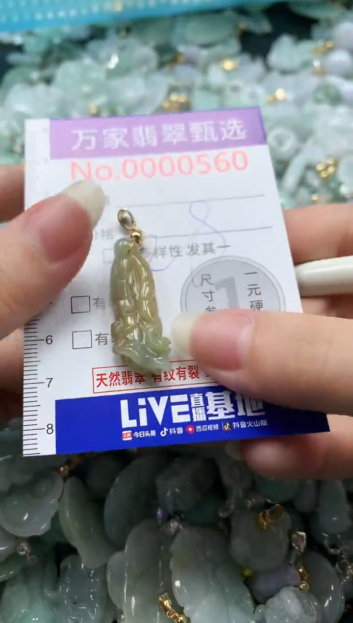 吊坠(不含链)未镶嵌翡翠0560