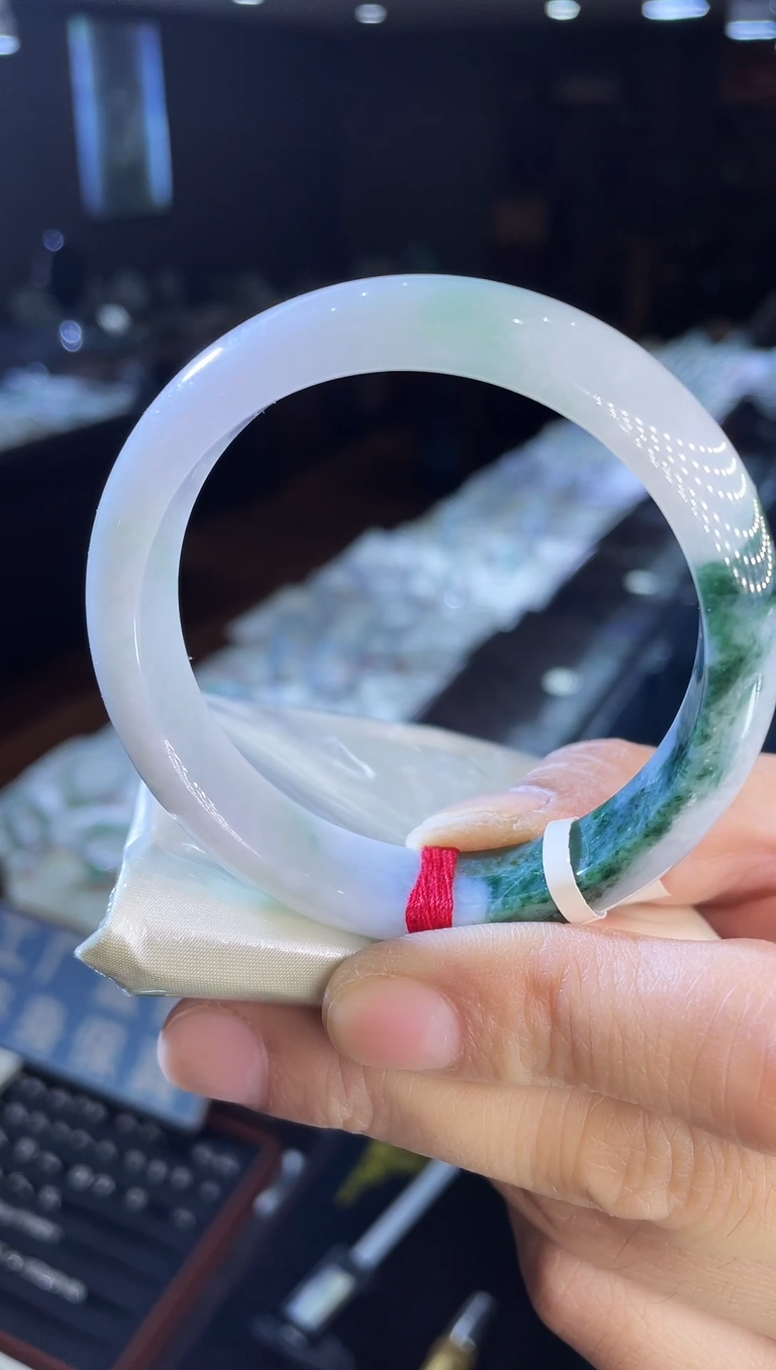 未镶嵌手镯翡翠正圈57-58