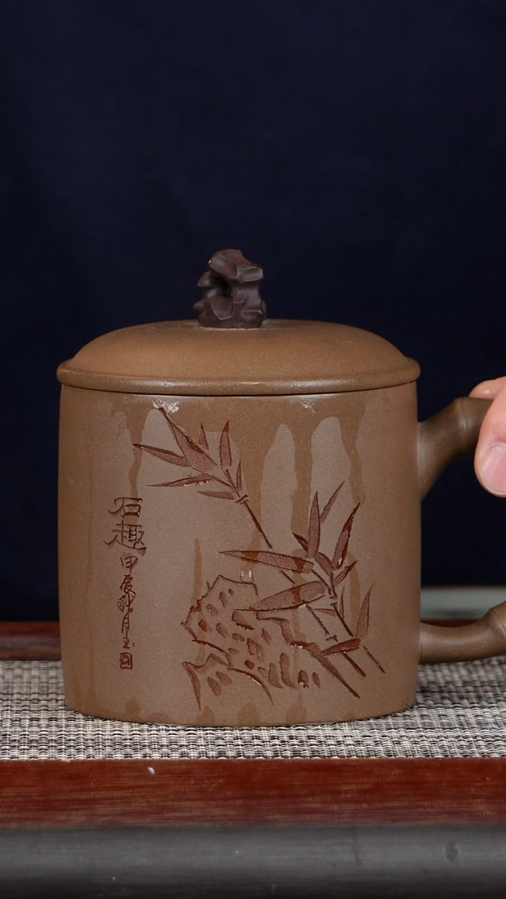 【闪购商品】紫砂茶壶文人段盖杯400CC