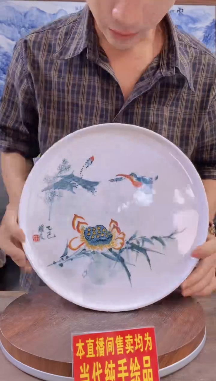 吴义松陶瓷联盟手绘陶瓷编码：8936