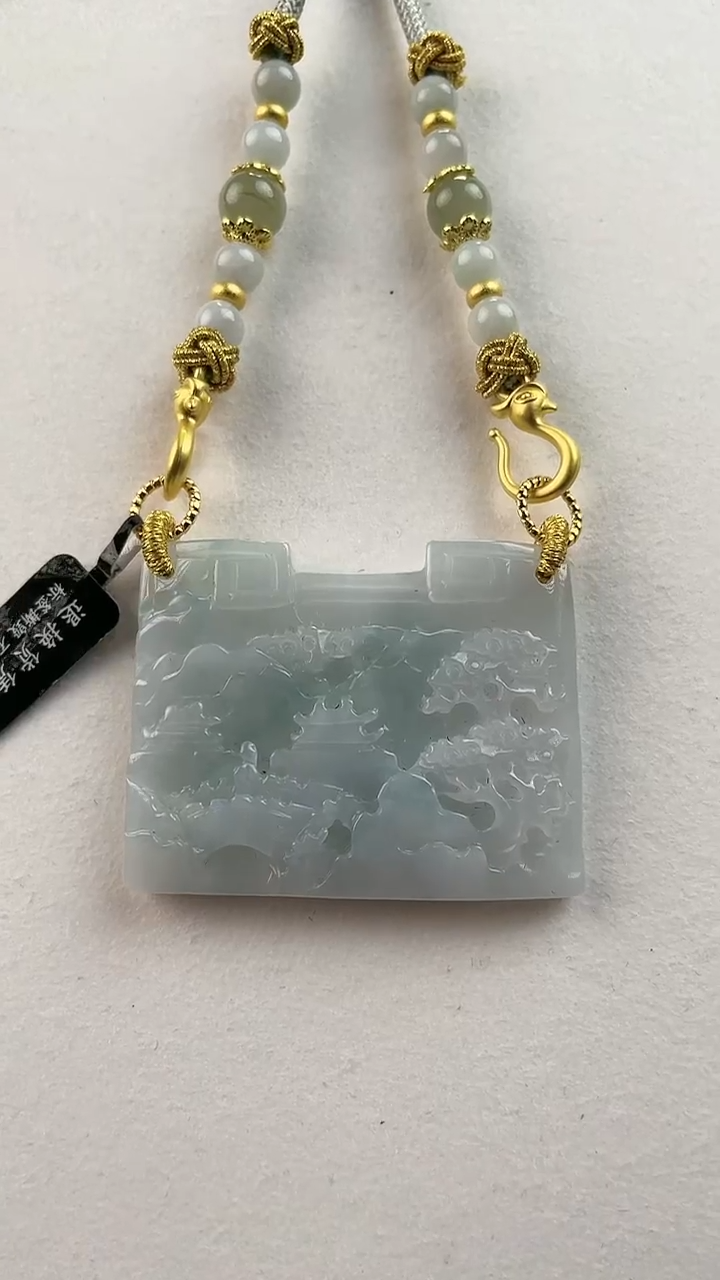 【闪购商品】翡翠颈饰未镶嵌2111(赠链)部分宝贝微瑕主播介绍为准