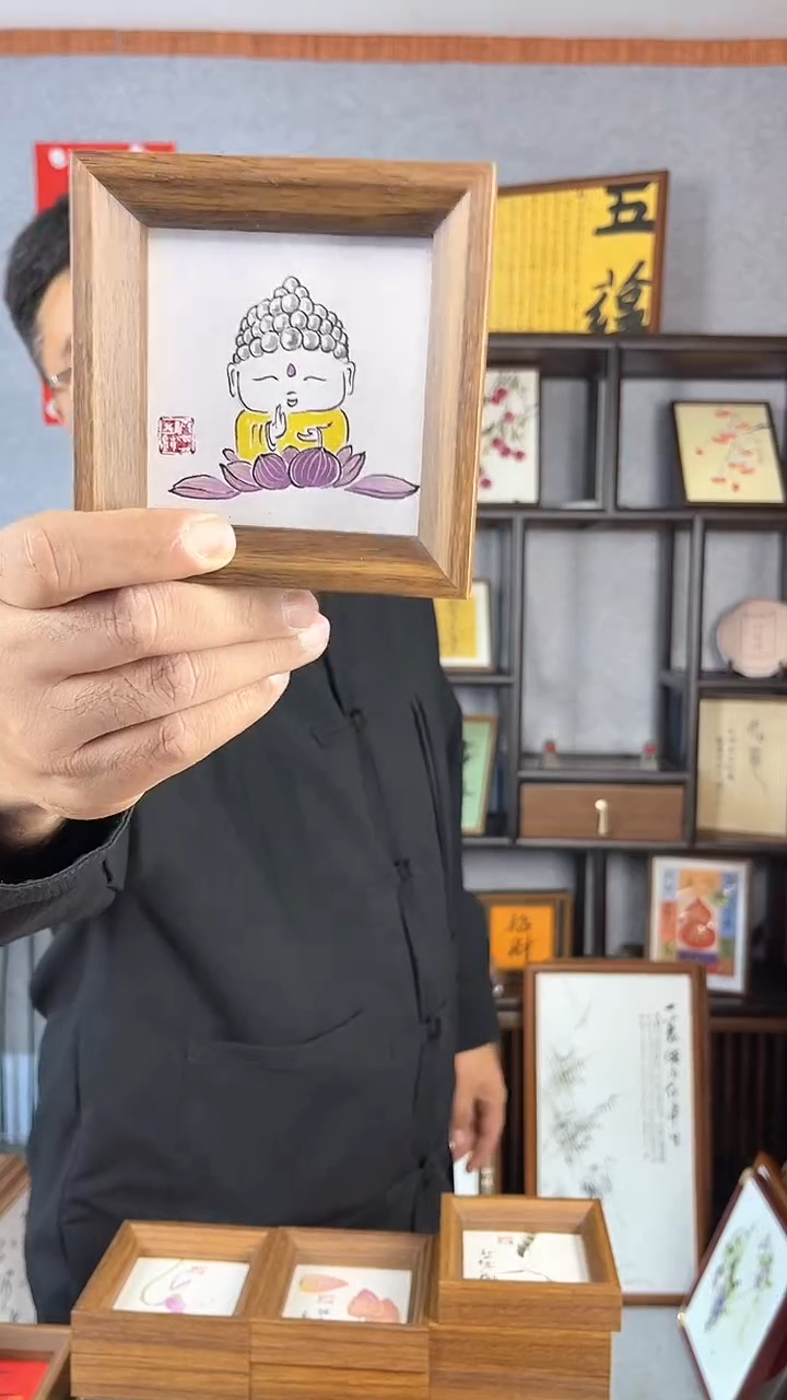 【闪购商品】书法摆台【能量宝宝】11*11