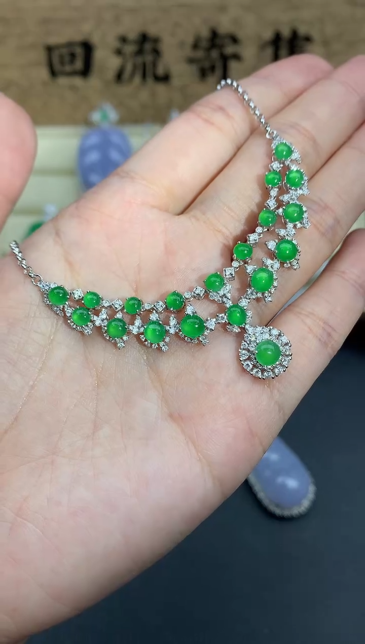 【闪购商品】翡翠颈饰18K金镶嵌572-中国好珍宝