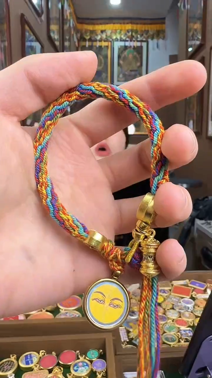 吊坠文殊轮回劫手绳颜色随机发