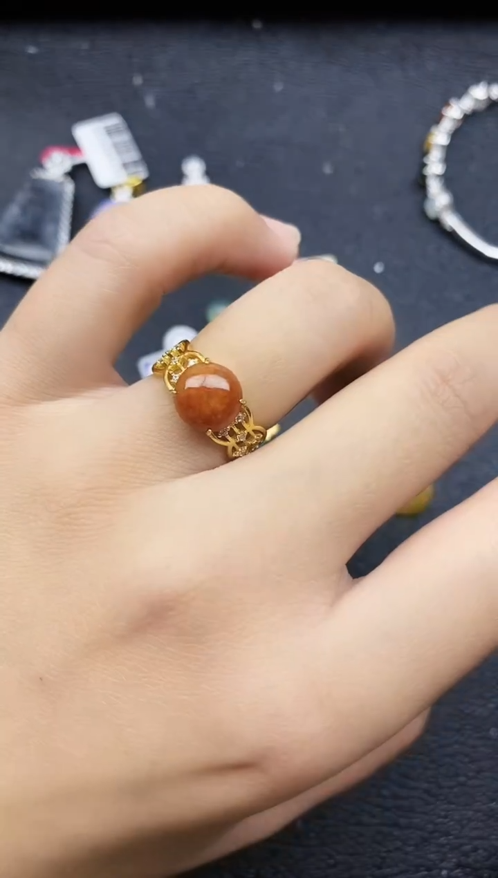 【闪购商品】翡翠戒指银S925镶嵌11111