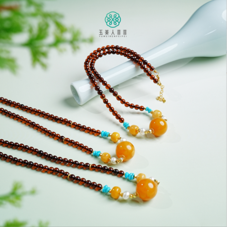 石惑珠宝·蜜蜡项链17mm#-多样性发一