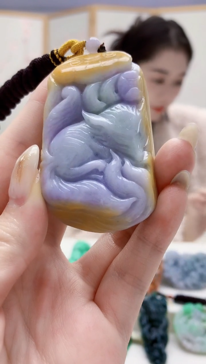 未镶嵌定制翡翠3099jw-毛货挂件34