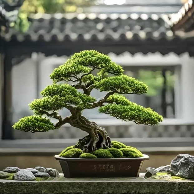 容易新手四季【一物一拍】松柏老桩造型盆景室内室外庭院绿植盆栽