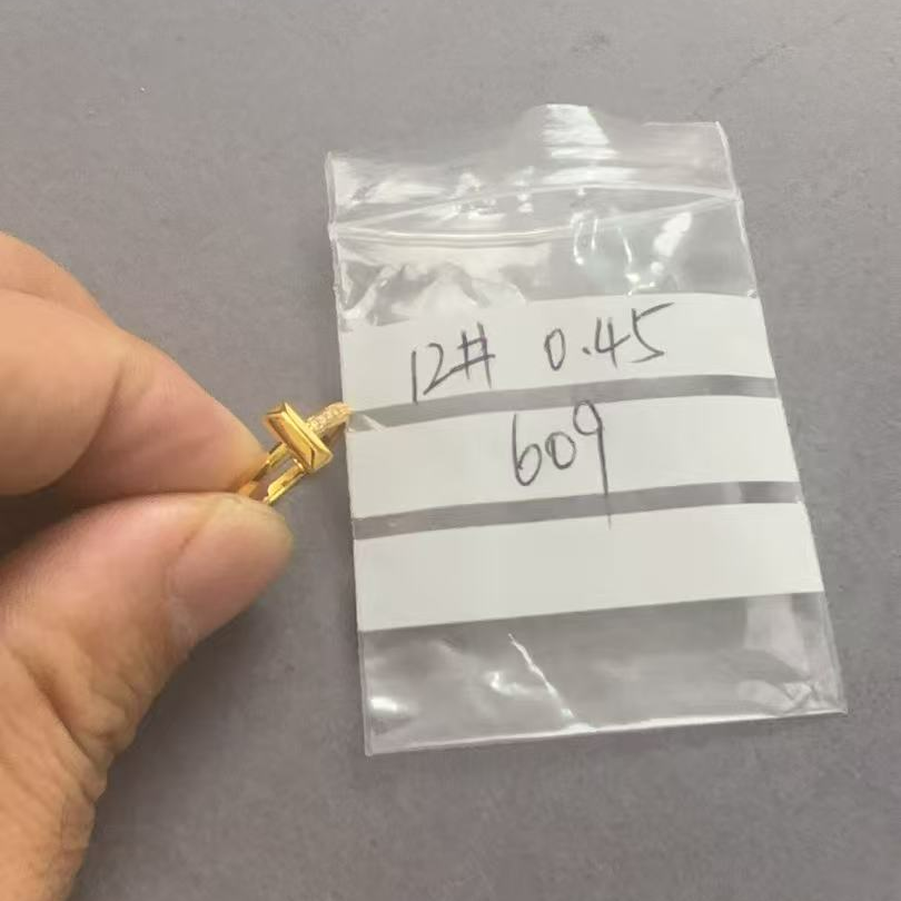 足金999投资金  T型镶嵌5D圈戒 节节高时尚复古设计师