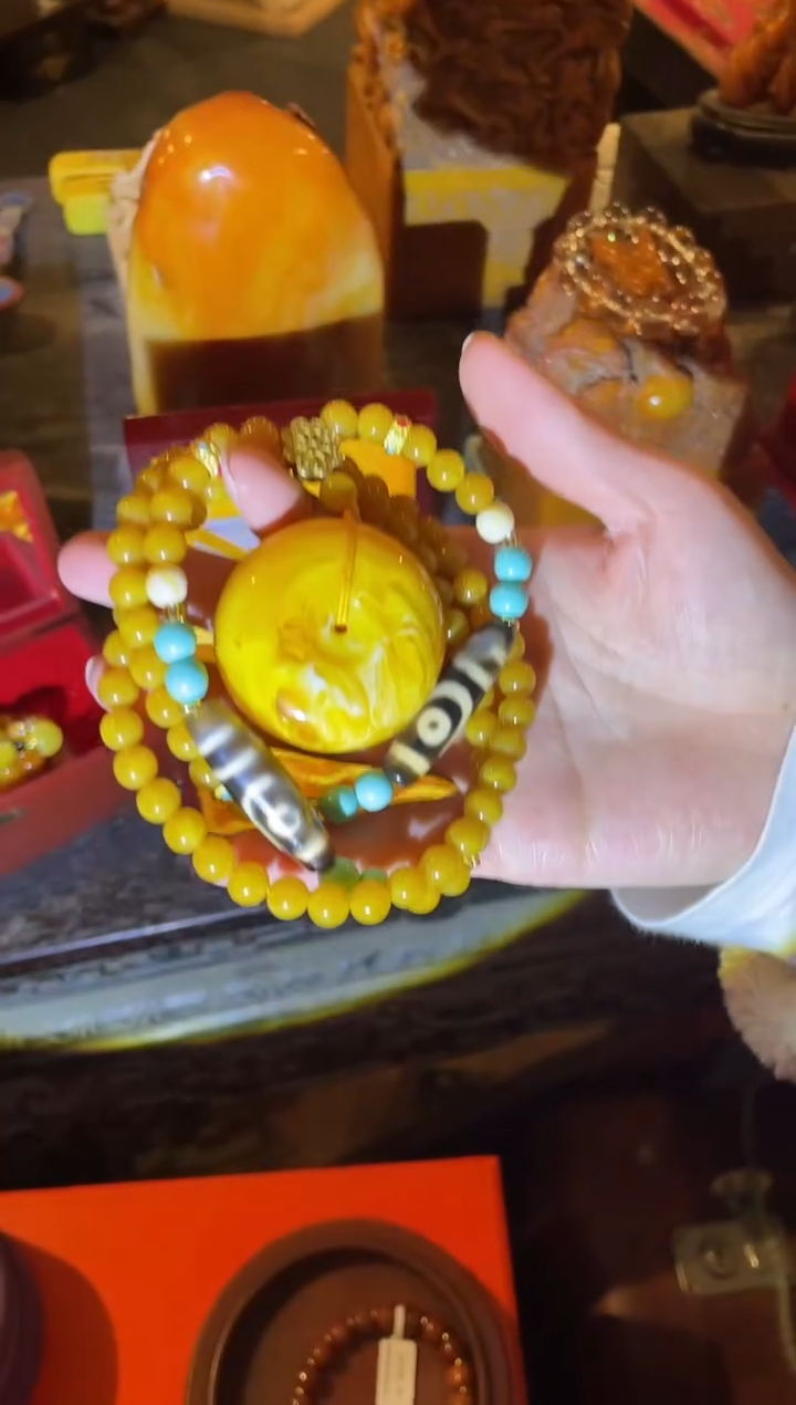 【闪购商品】蜜蜡颈饰未镶嵌蜜天平安扣