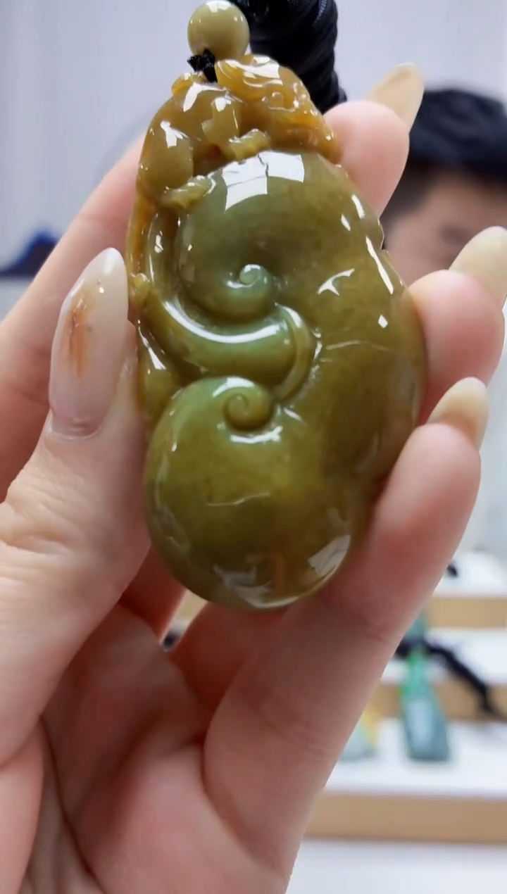 未镶嵌定制翡翠5028jw-毛货挂件7