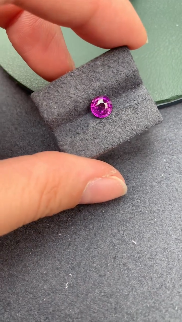 【闪购商品】彩色蓝宝石裸石未镶嵌1ct无烧紫蓝宝