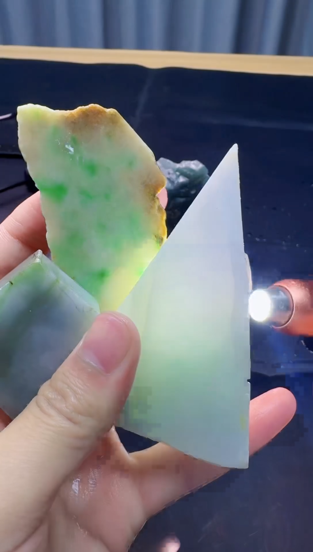 翡翠未镶嵌颈饰035天然缅甸A货翡翠