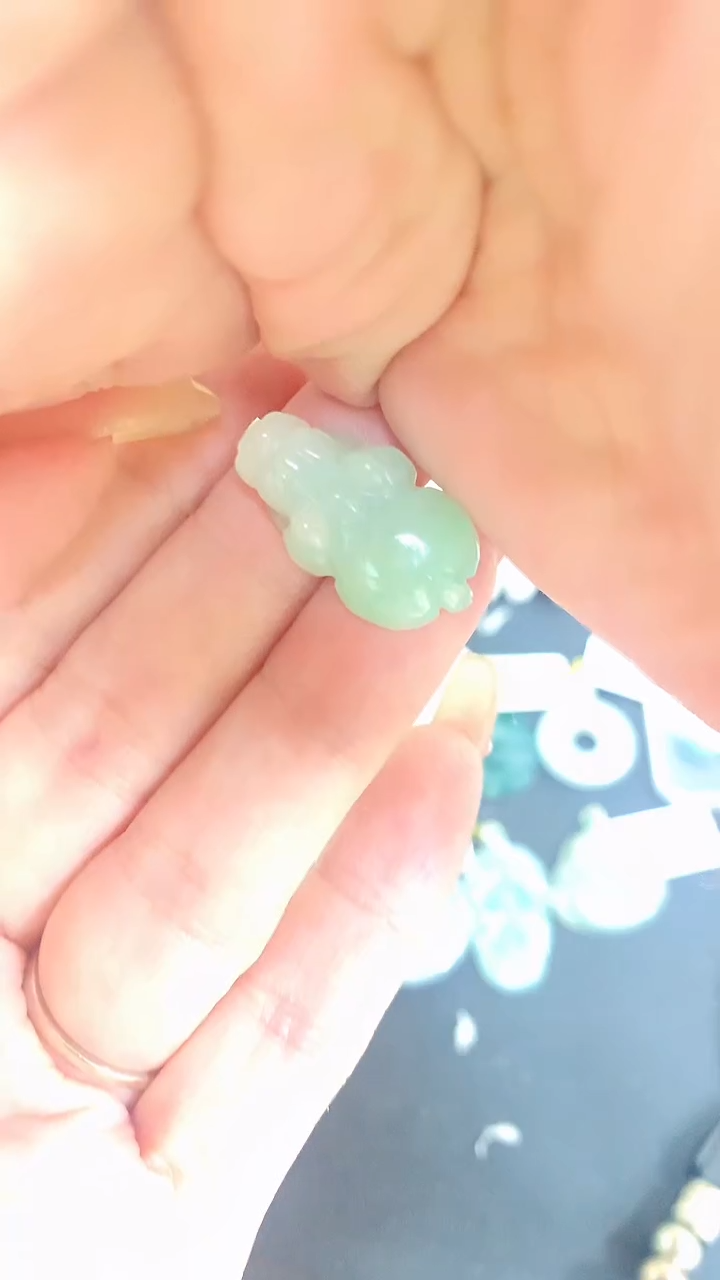 【闪购商品】翡翠吊坠(不含链)18K金镶嵌MS150049