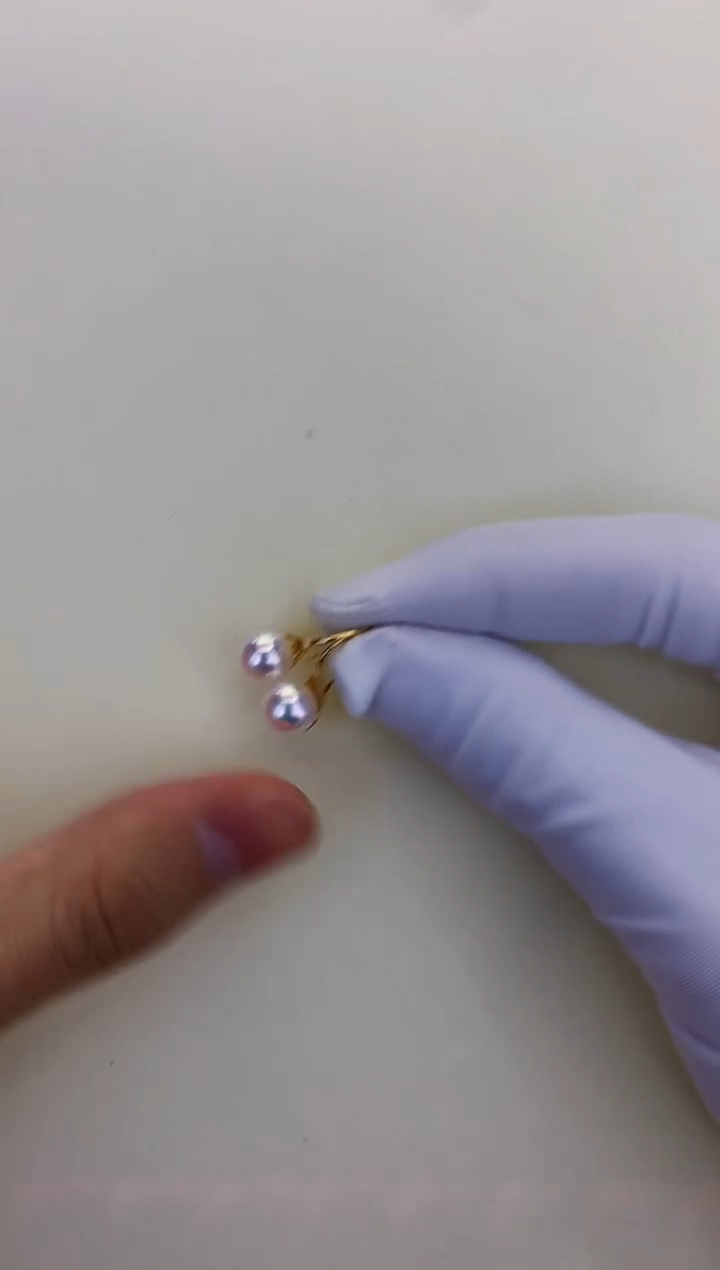 银S925镶嵌DA海水珍珠 GD260  7-8 耳钩