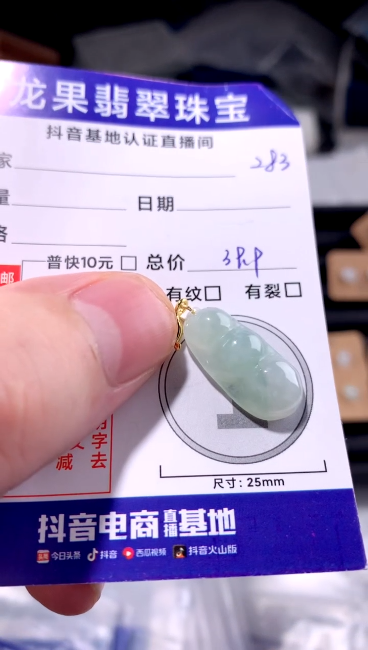 颈饰未镶嵌翡翠豆子283