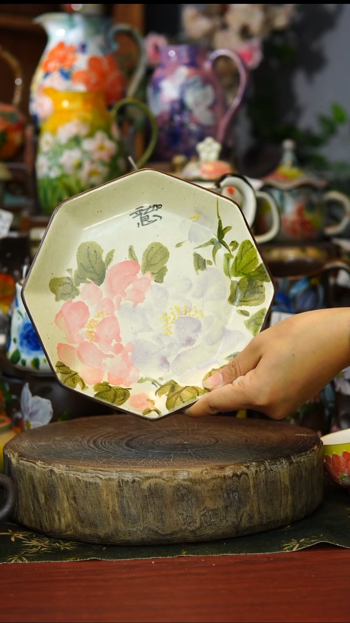 陶瓷224景德镇手工高温釉下彩