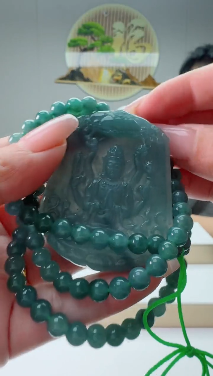 翡翠未镶嵌颈饰多样性随机发其一