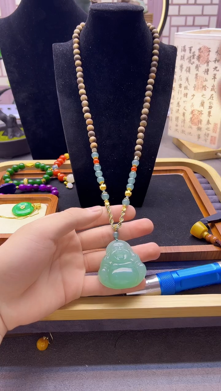 【闪购商品】翡翠颈饰14K金镶嵌X798        