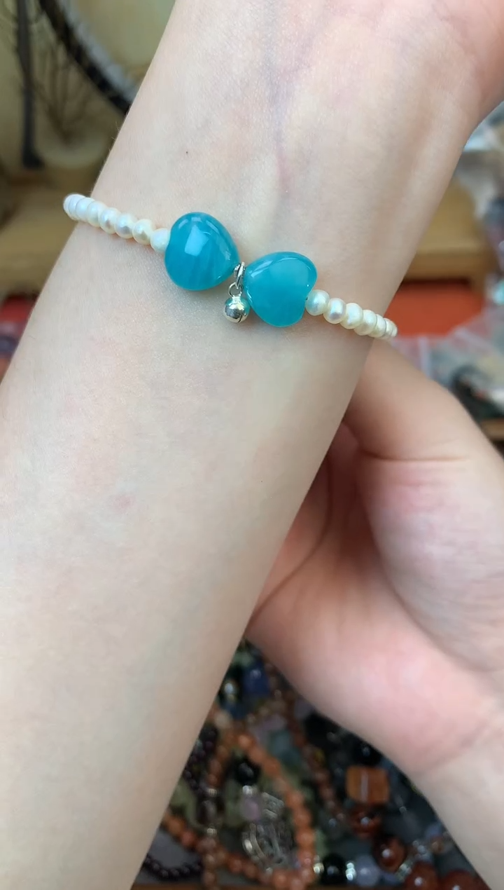 【闪购商品】淡水珍珠手绳银S925镶嵌187