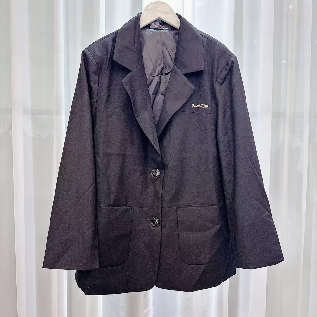 西服气质网红时尚休闲百搭女士黑色春季309