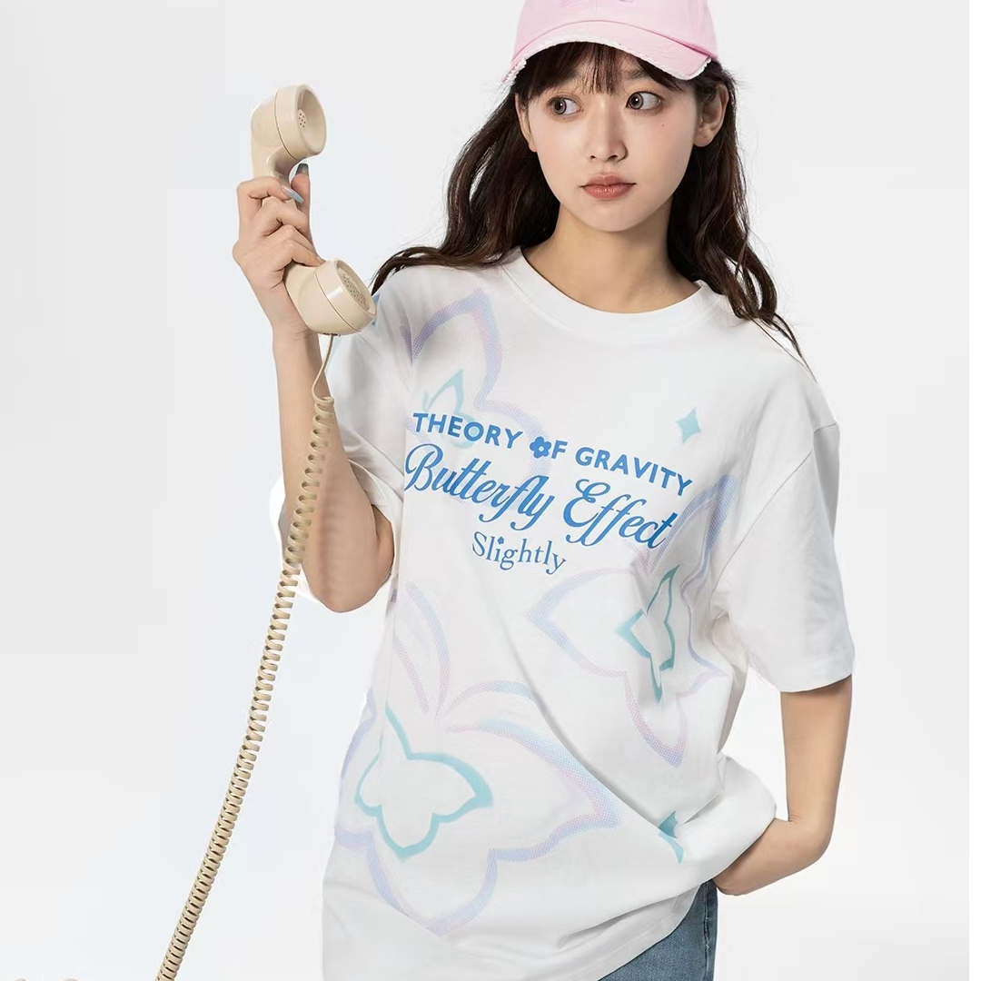 27287高端专享老林家夏季天花板女宝短袖白色（B）