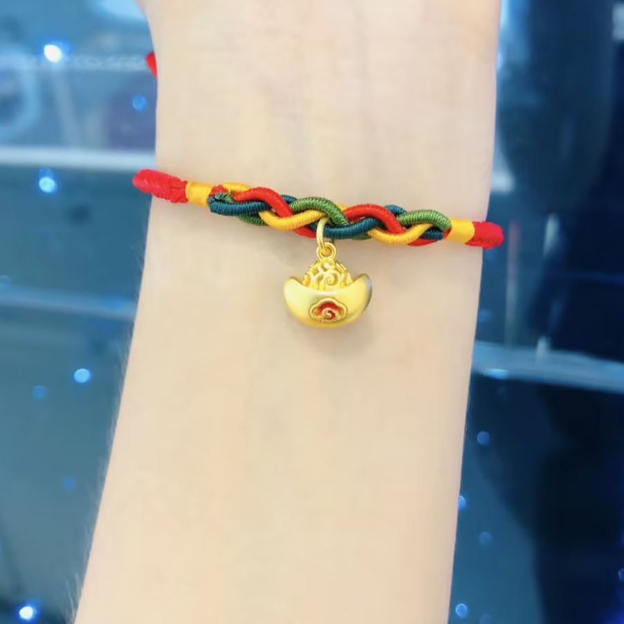 Chow Tai Seng/周大生足金挂坠国家宝藏联名系列元宝送随机编绳