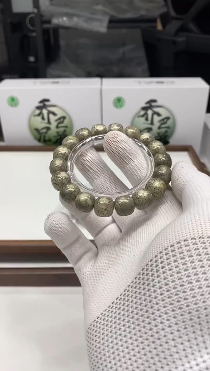 星月菩提手串281 石玉料大老型13*12mm