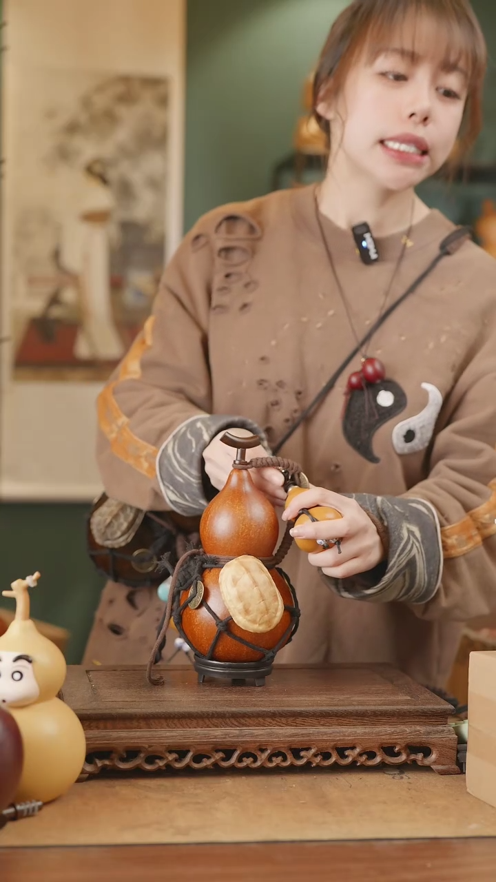 【闪购商品】223号精品天然大漆工艺防渗内胆酒葫芦~