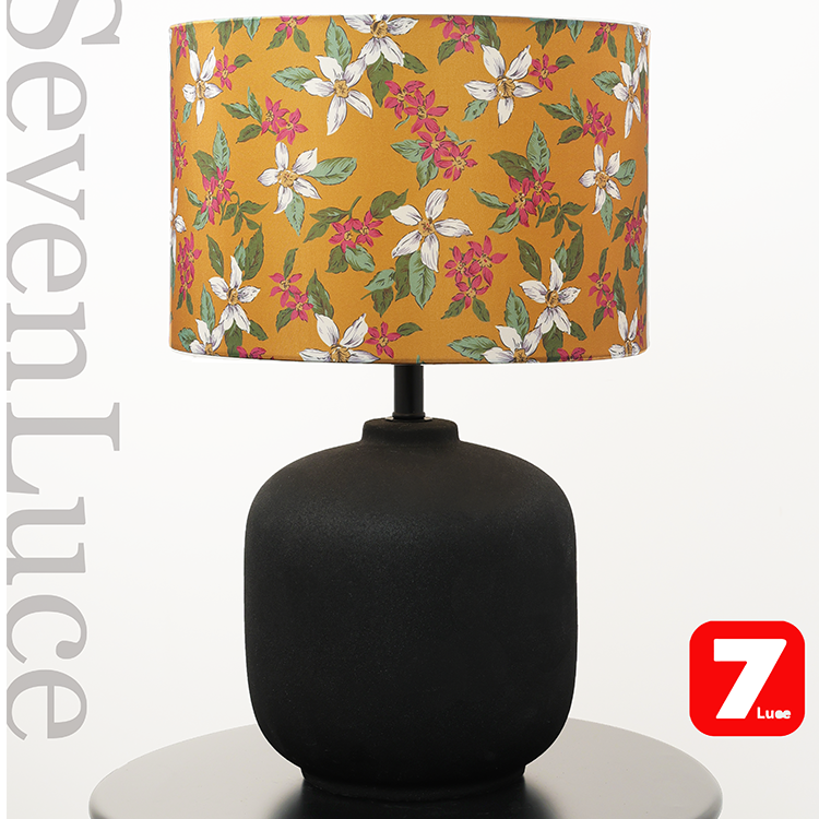 SevenLuce墨染春华陶罐布艺设计酒店民生客厅卧室氛围装饰台灯