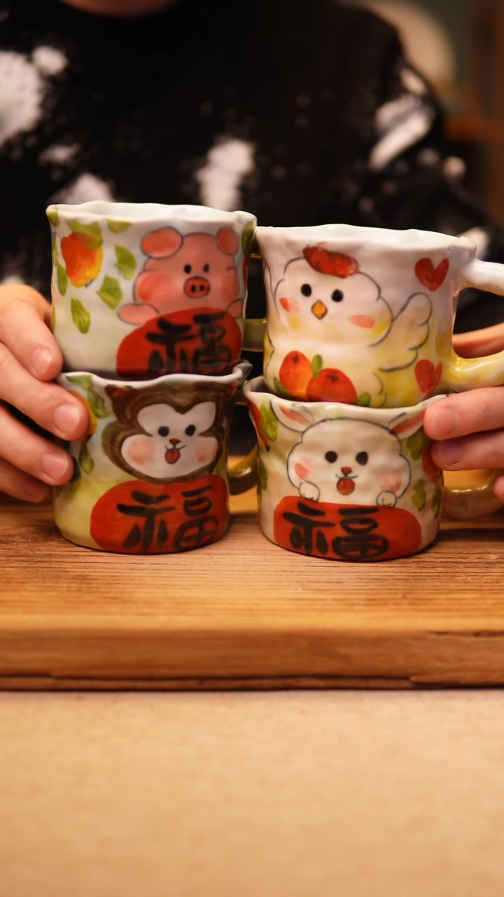 【闪购商品】@@陶园瓷舍@@纯手工手绘@高温釉下彩