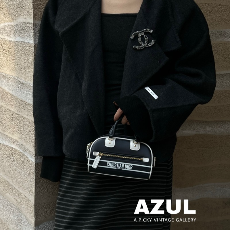 95新 DIOR/迪奥 Azul - vibe bowlingmini手提斜挎包 53459