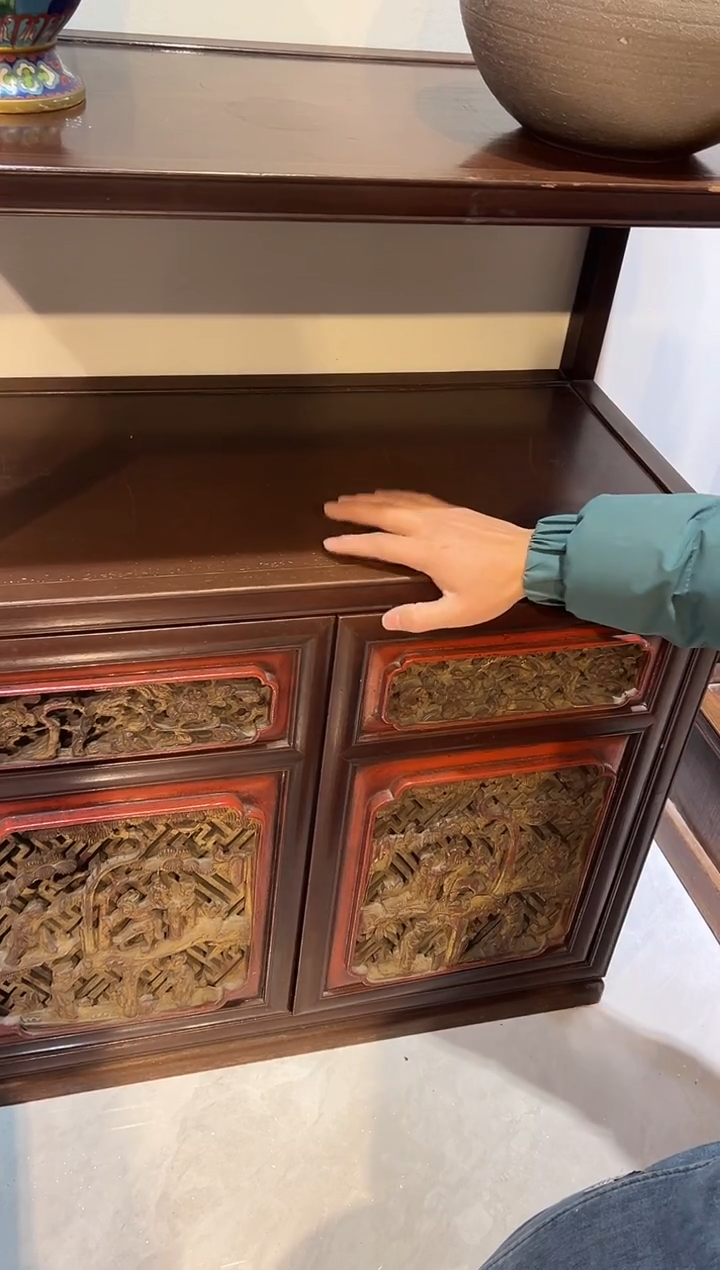 柜子博古架大漆漆器大漆漆器