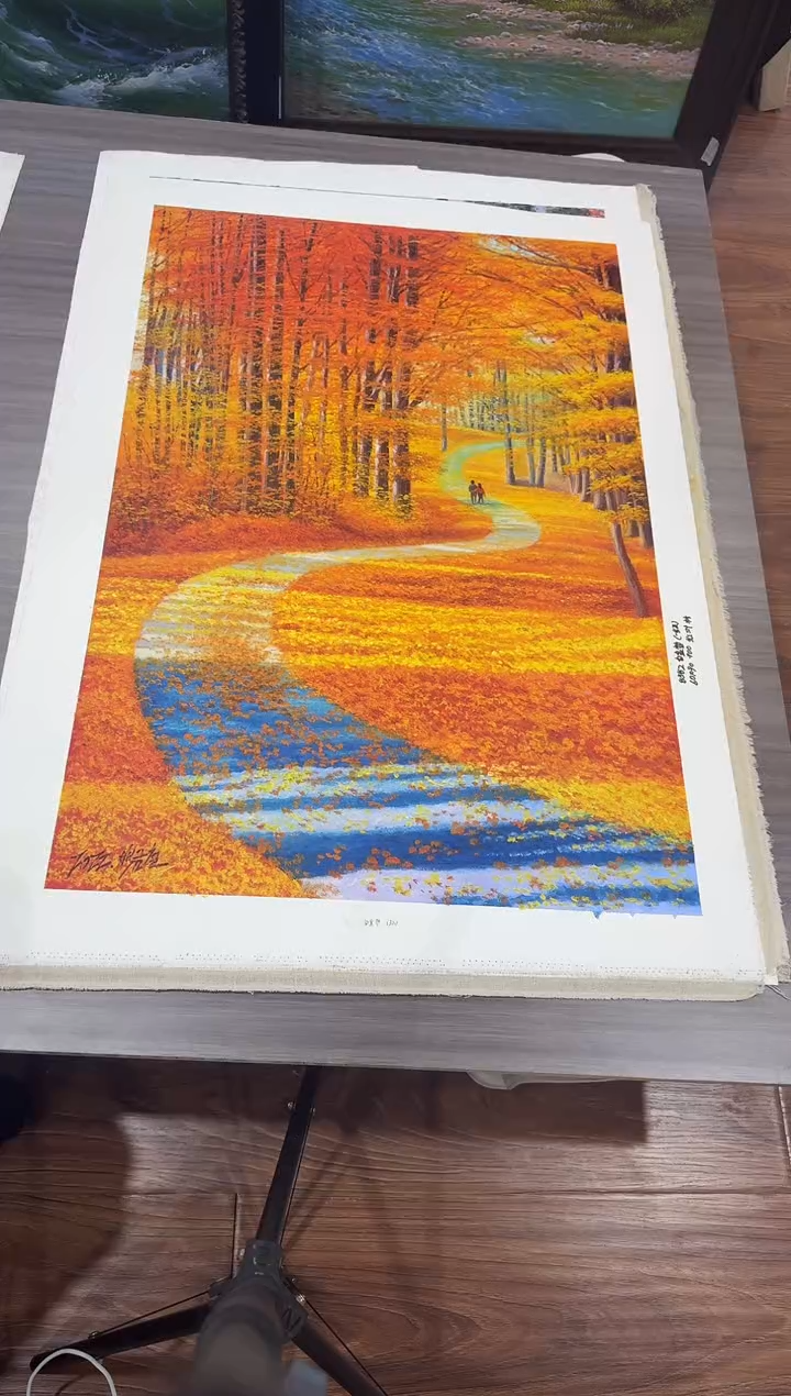 油画【95号】约90*60cm丨朝鲜原创纯手绘孤品油画丨顺丰包邮 