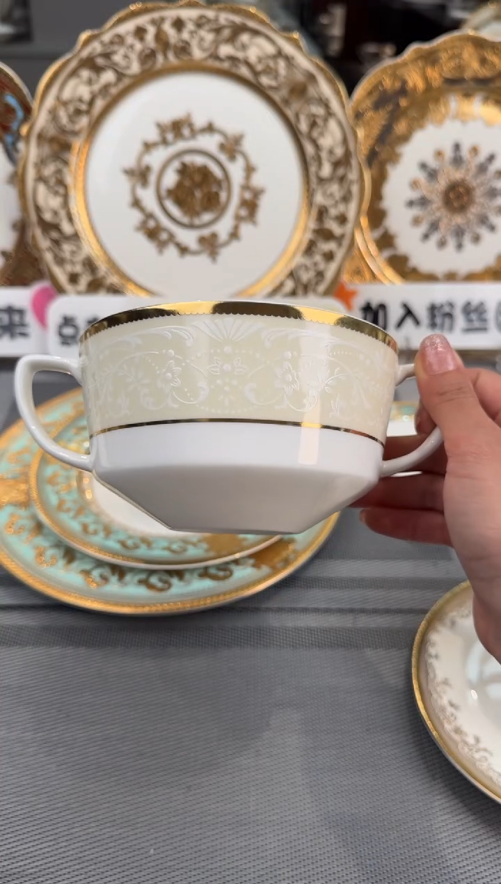 【闪购商品】瓷片双耳碗福利款 微瑕